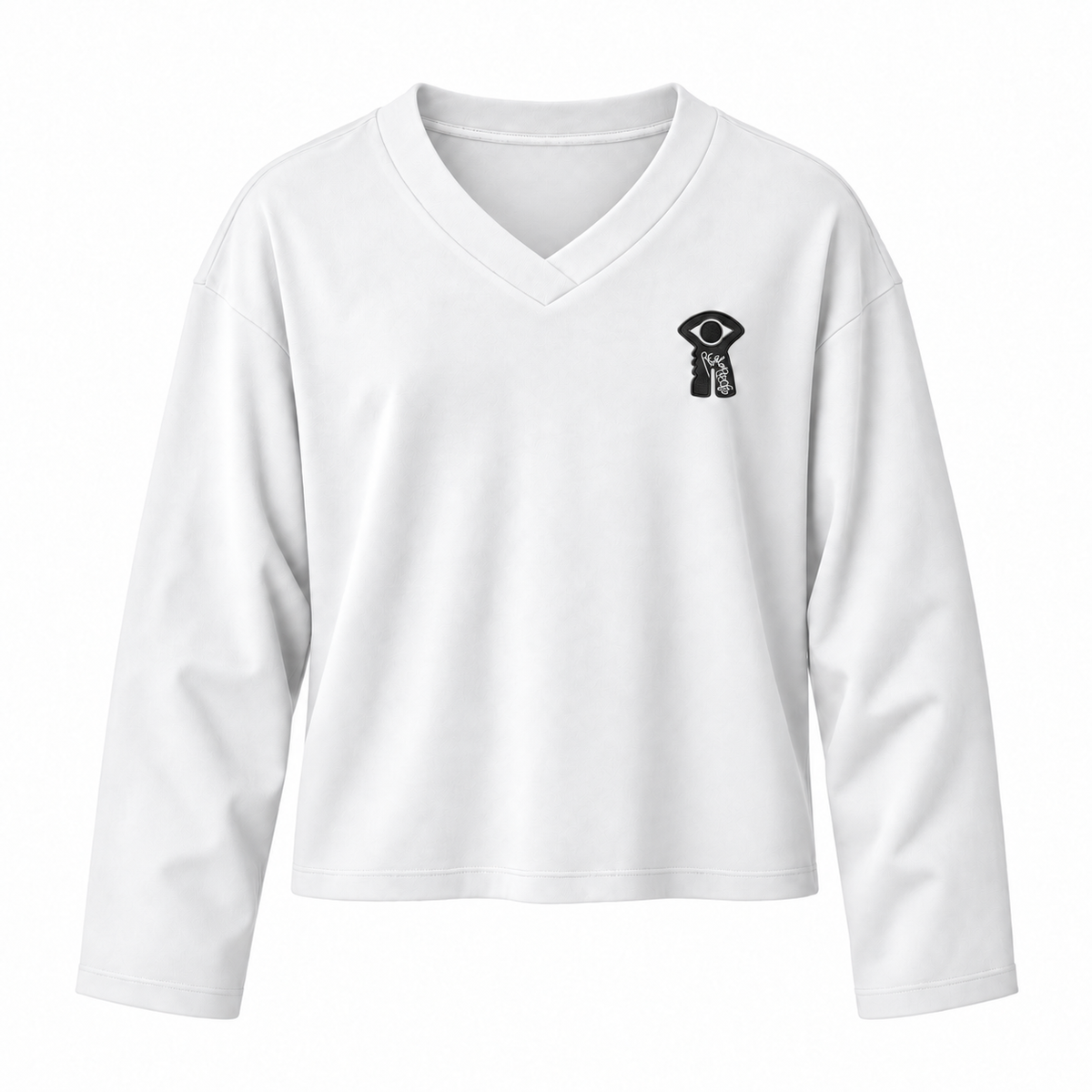 Caton Longsleeve Shirt by Favour in white, front