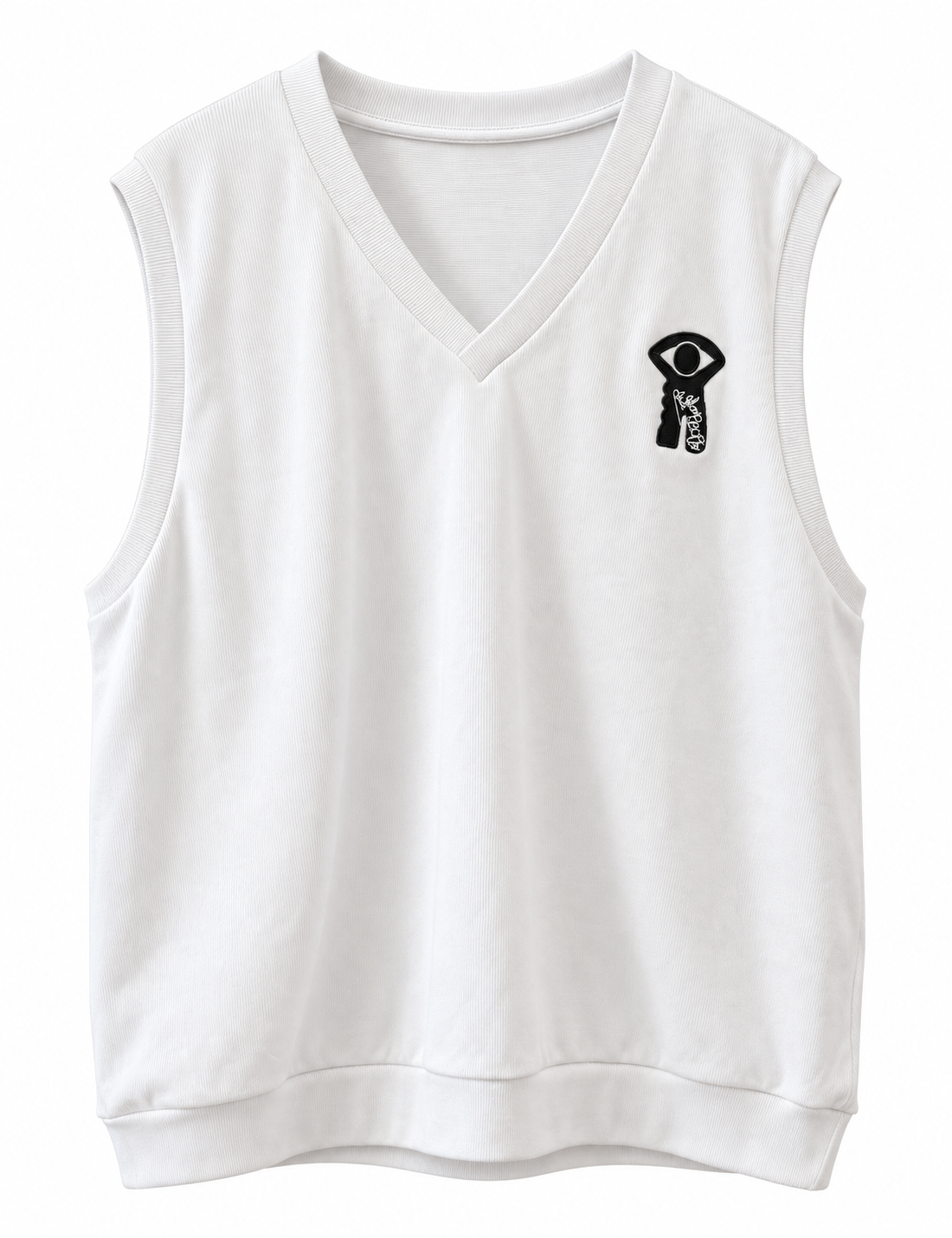 Caton Sleeveless Top by Favour in white, front