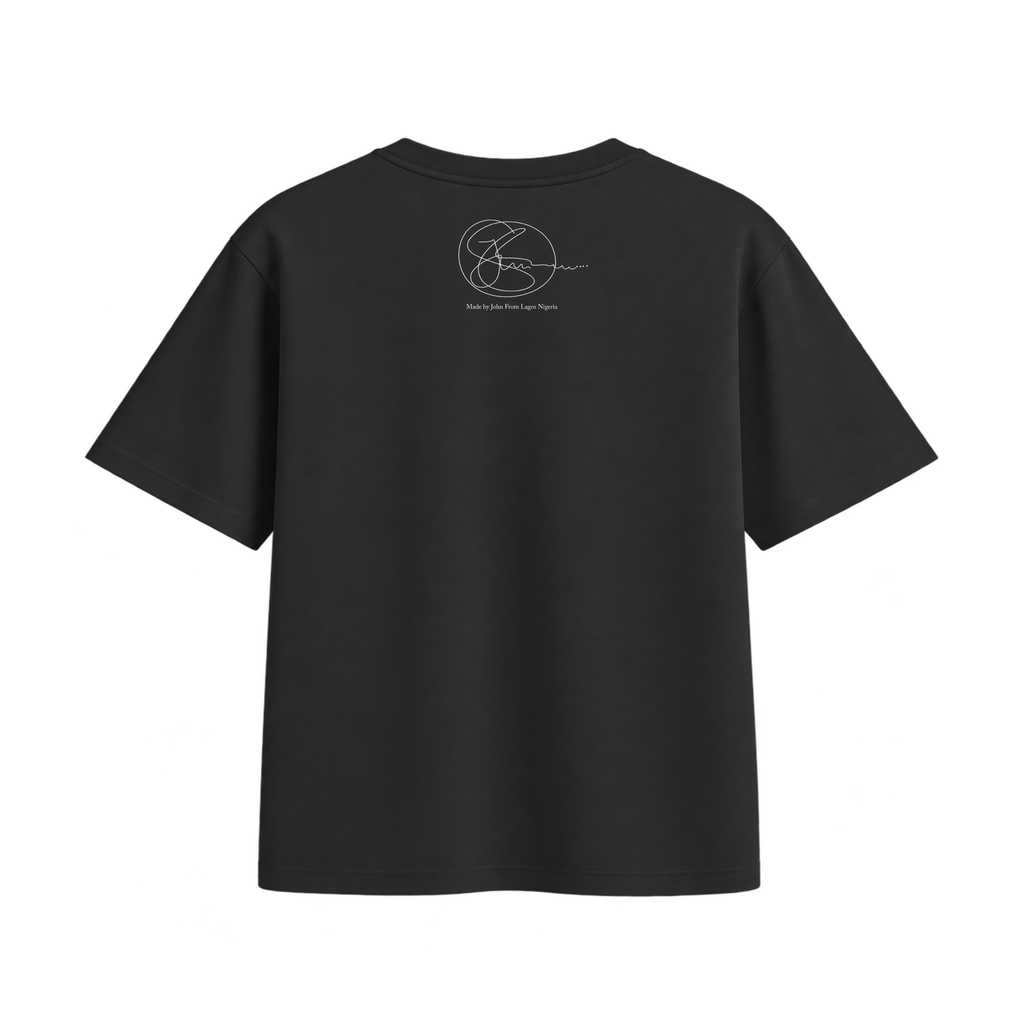 The Living Room Art Tee by John, Black, back