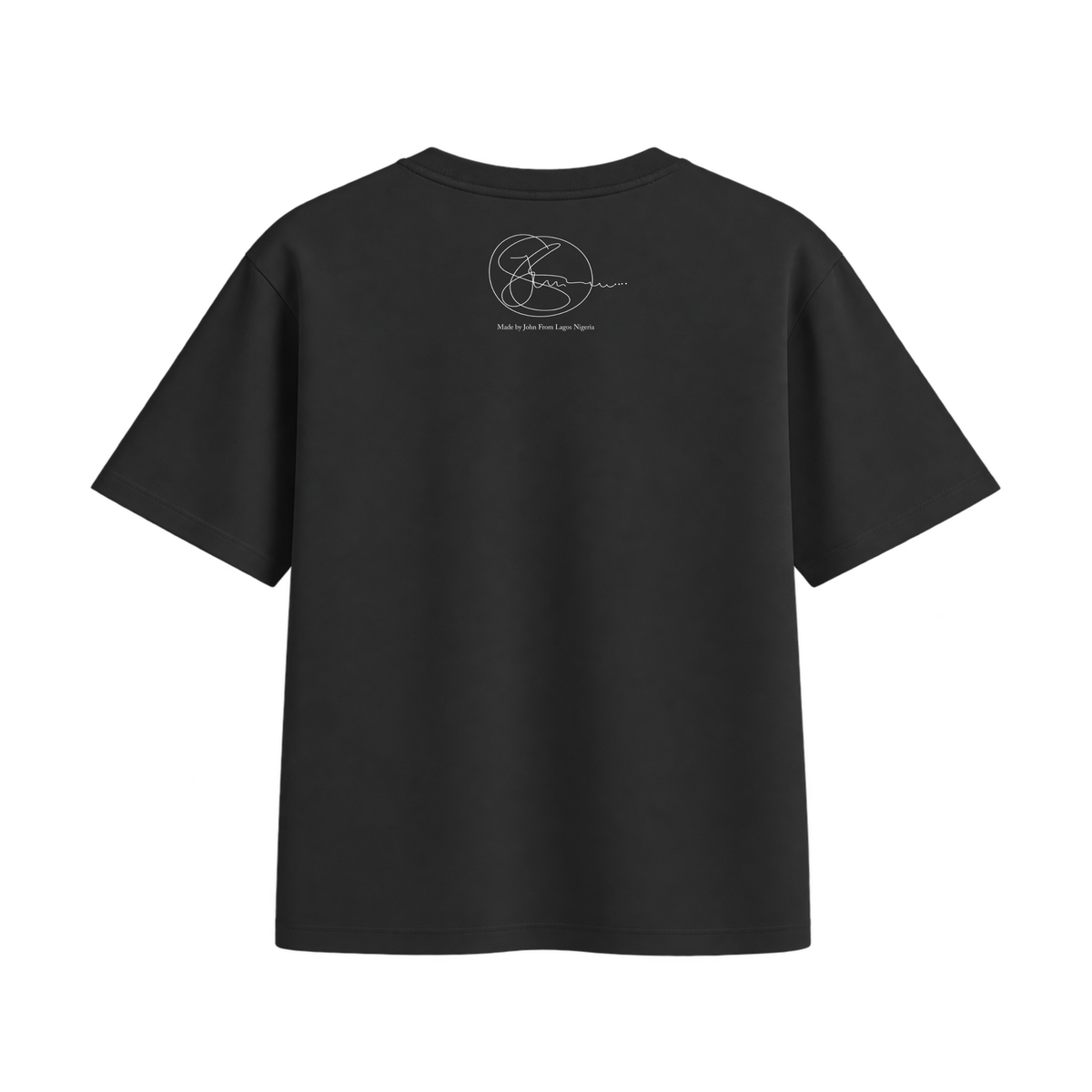 The Living Room Art Tee by John, Black, back