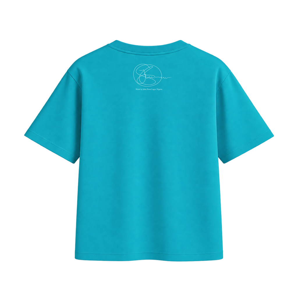 The Living Room Art Tee by John, Teal, back