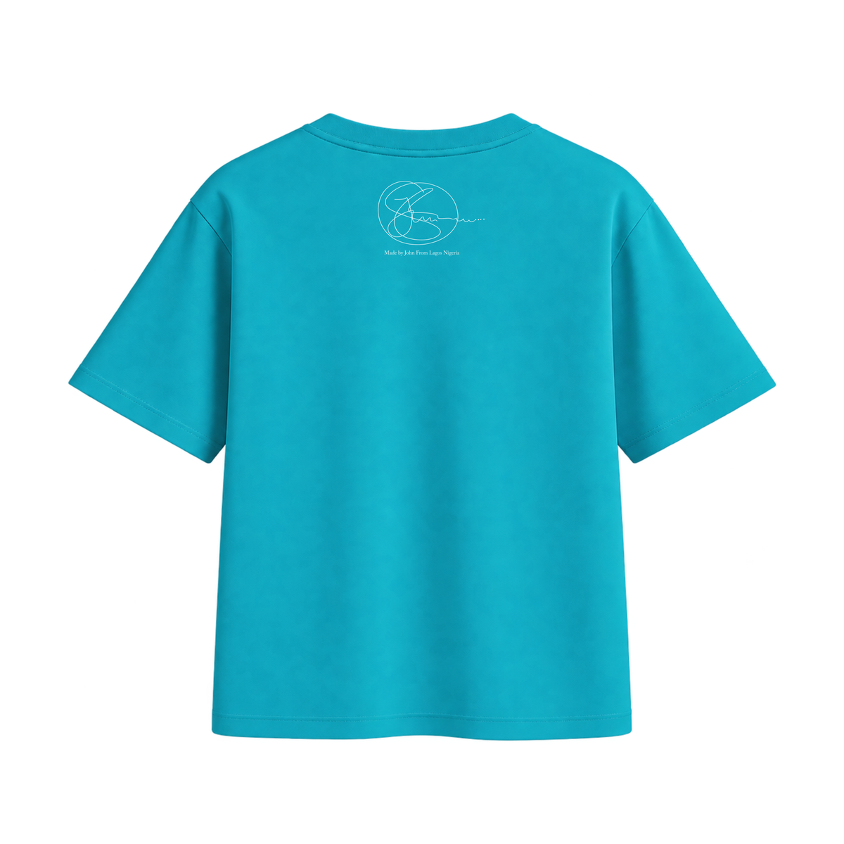 The Living Room Art Tee by John, Teal, back